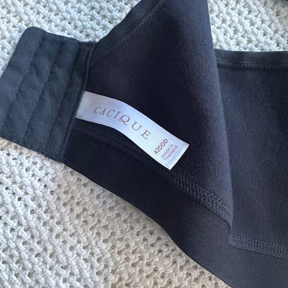 Cacique navy 42DDD Lightly Lined No Wire Full-Figure Bra - Picture 3 of 5